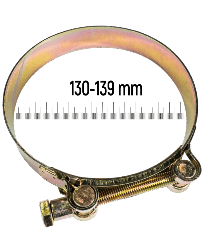 Heavy-Duty T-Bolt Clamp - 130–139 mm