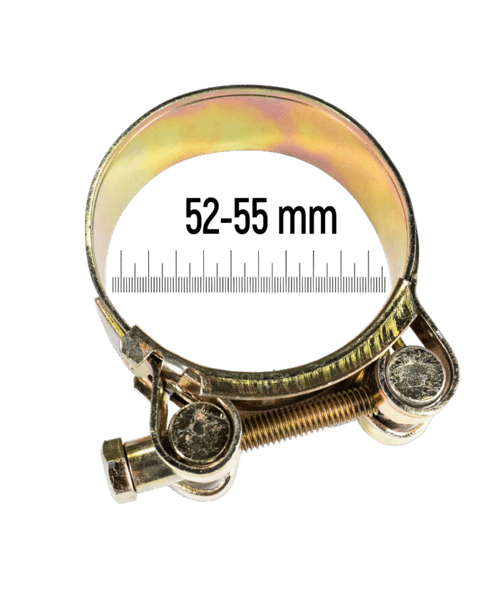 Heavy-Duty T-Bolt Clamp - 52–55 mm