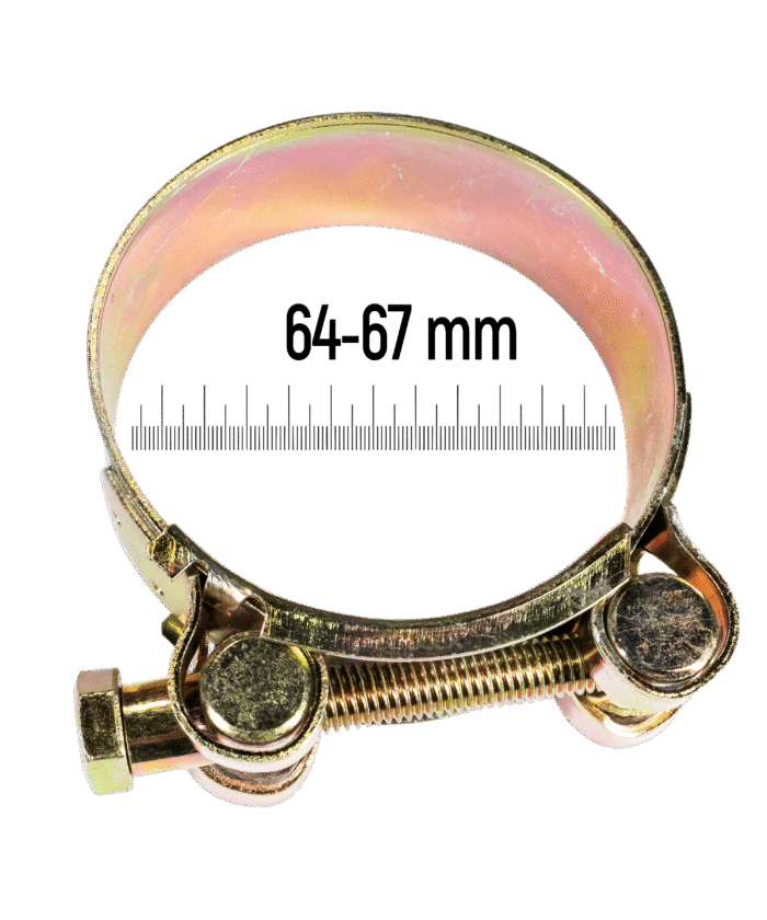 Heavy-Duty T-Bolt Clamp - 64–67 mm