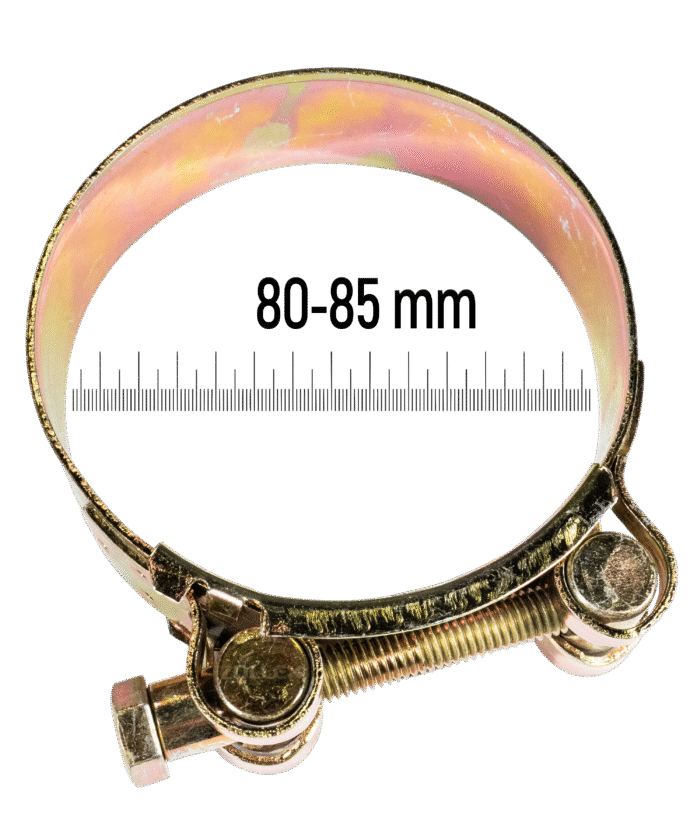 Heavy-Duty T-Bolt Clamp - 80–85 mm