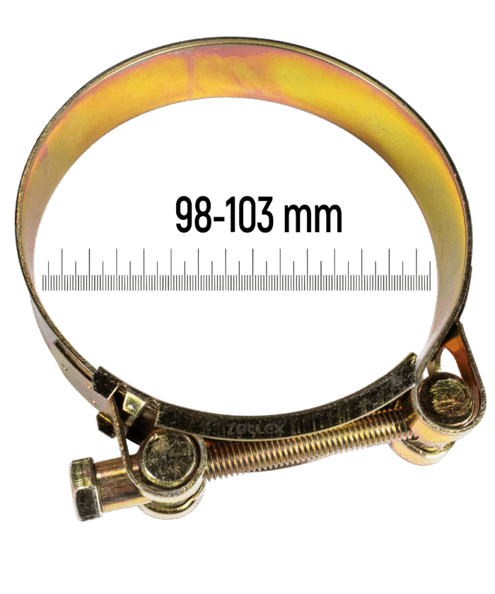 Heavy-Duty T-Bolt Clamp - 98–103 mm