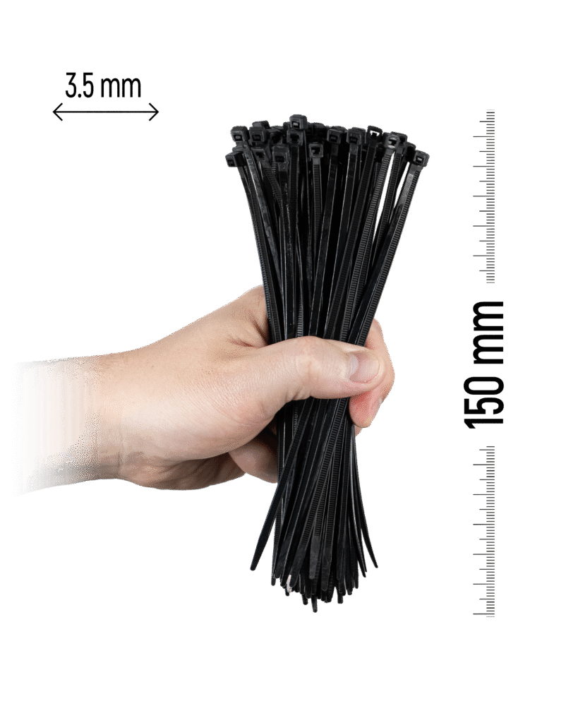 150×3,5 mm Črna