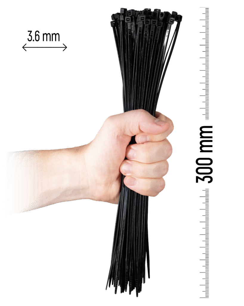 300×3,6 mm Črna