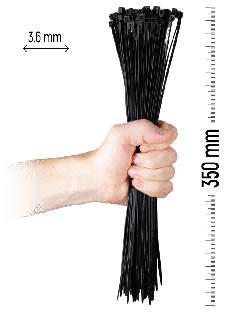 350×3,6 mm Črna
