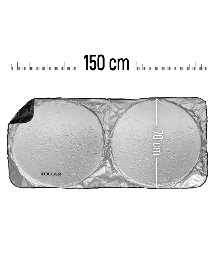 Car Windshield Sunshade - Dual-Circle 150x70 cm